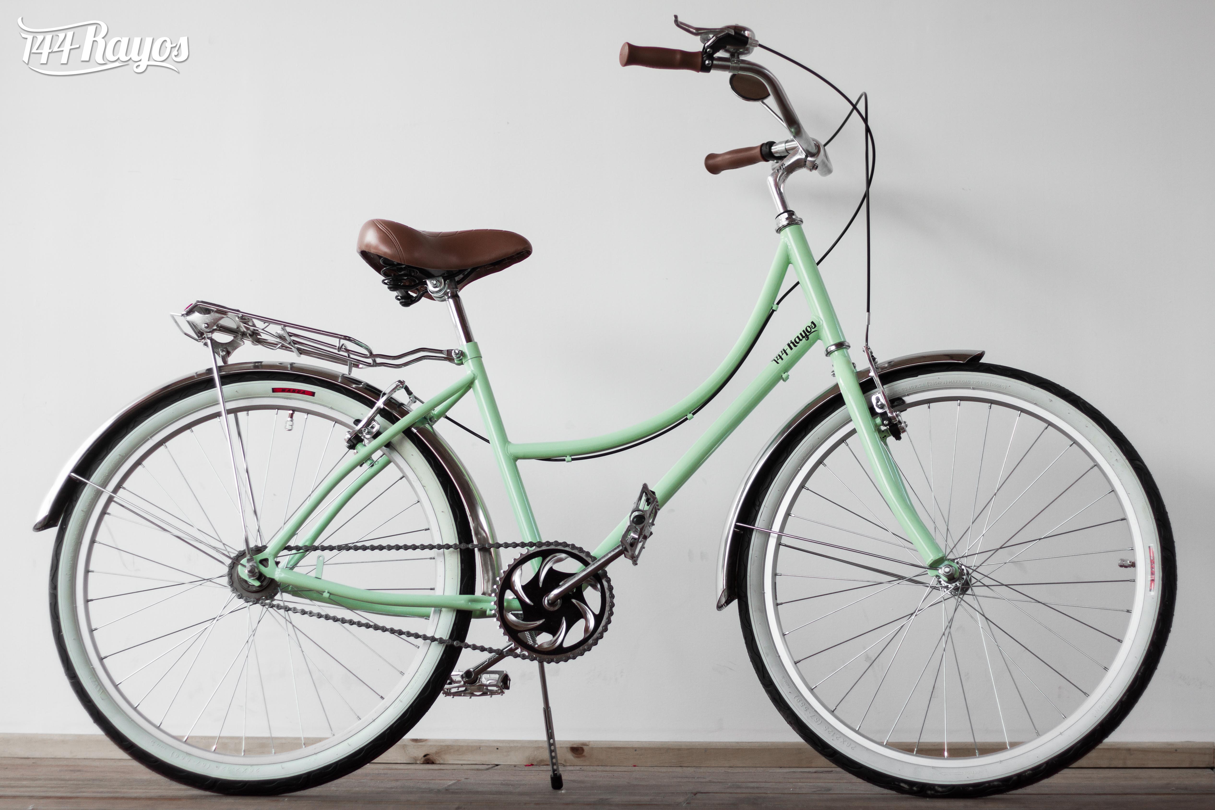 Bicicleta color verde fashion pistache