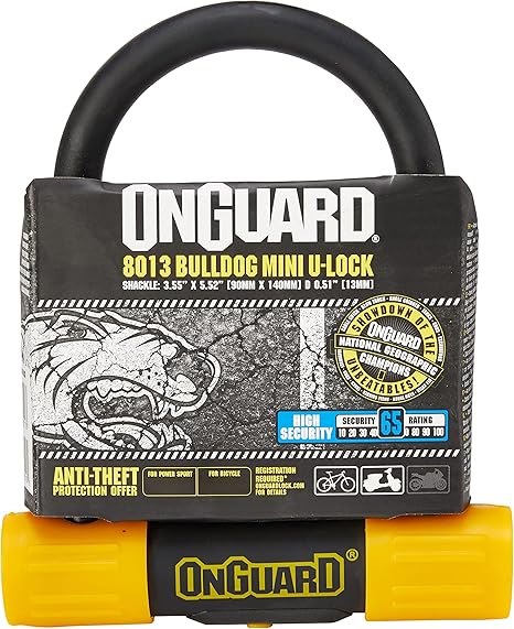 Candado Onguard 8013 - Brute STD U-Lock con Cable