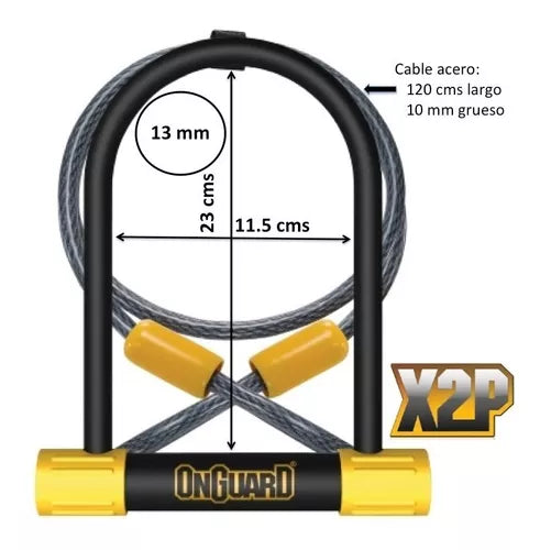 Candado Onguard 8012 - Brute U-Lock