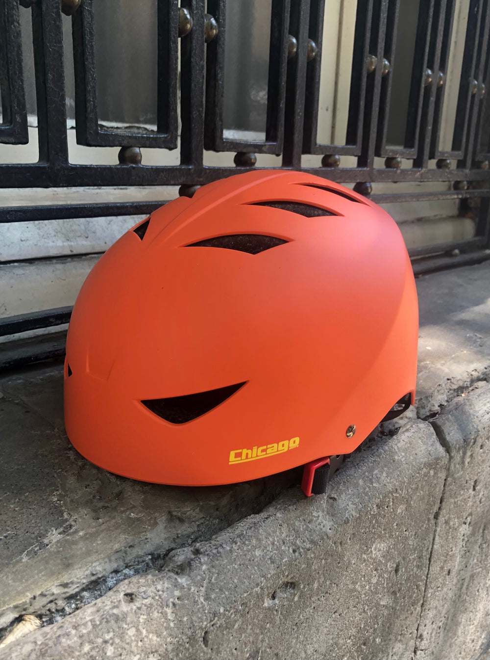 Casco Chicago naranja