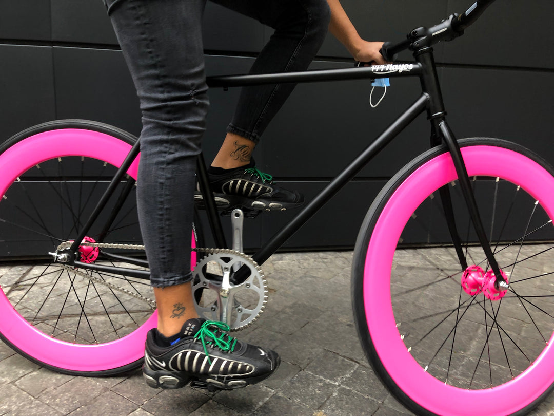 Bicicleta Montaña Mujer Bicicleta Fixie Negra Prop Art Bici 24